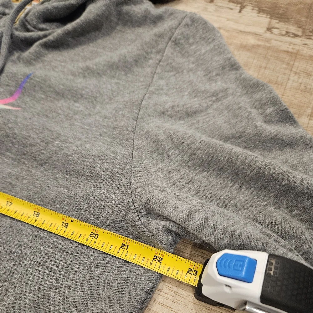 Aviator Nation Bolt Zip Hoodie in Heather/Rainbow Pink XL - Picture 6 of 8